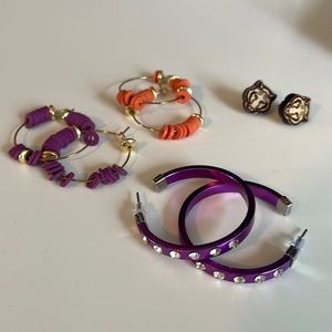 Clemson Tigers Earring Set